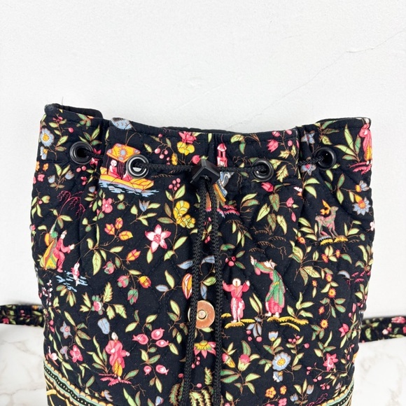 Vintage Vera Bradley Asian Print Quilted Backpack main image 11